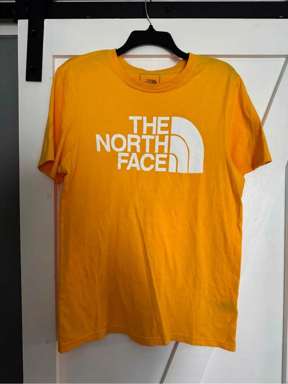 The North Face Men’s Short Sleeve Tee - Bright Yellow with White Logo